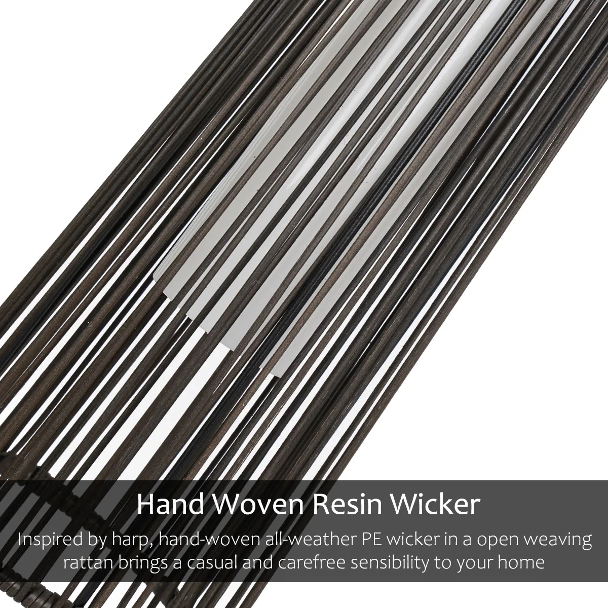 2-delig vloer zonne-licht, rieten zonne-terraslamp waterdichte buitendeklamp voor veranda, tuin, tuin, gazondecoraties