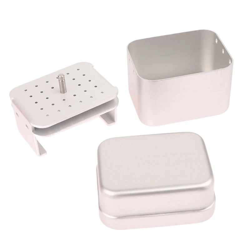 

30 Holes Aluminum Dental Disinfection Box Autoclave Sterilizer Case Files Holder With Holes For Dentist Cleaning Stand Autoclave