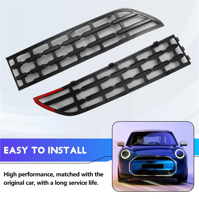 

AB96-для Mini Cooper E SE J01 EV, нижний бампер для электромобиля, передняя решетка, сетчатая крышка, сетка от насекомых для 2024 2025 B