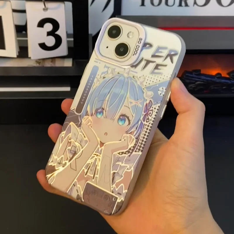 Coque de téléphone Rem Girls Re:ZERO, étui antichoc pour iPhone 17ProMax 11 12 13 14 15 16 17 Pro Max Plus Air mini, jolie femme de chambre Lori
