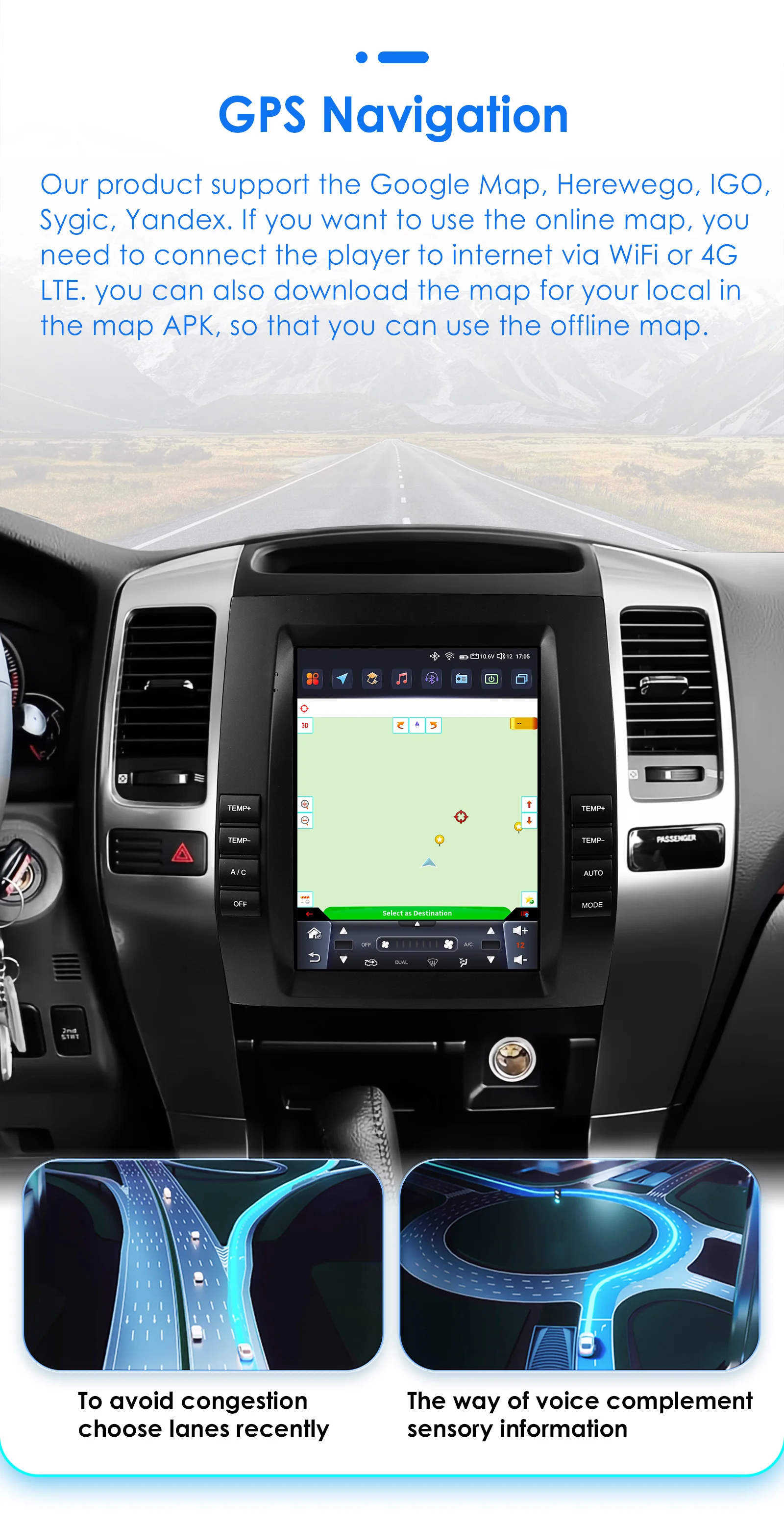 9,7" 2DIN Carplay Android Autoradio für Toyota Land Cruiser Prado 120 Lexus GX470 2002-2009 Multimedia 360° Kamera Intelligenter Bildschirm 7862 RDS DSP 4G Wifi BT Haupteinheit – Detail 29