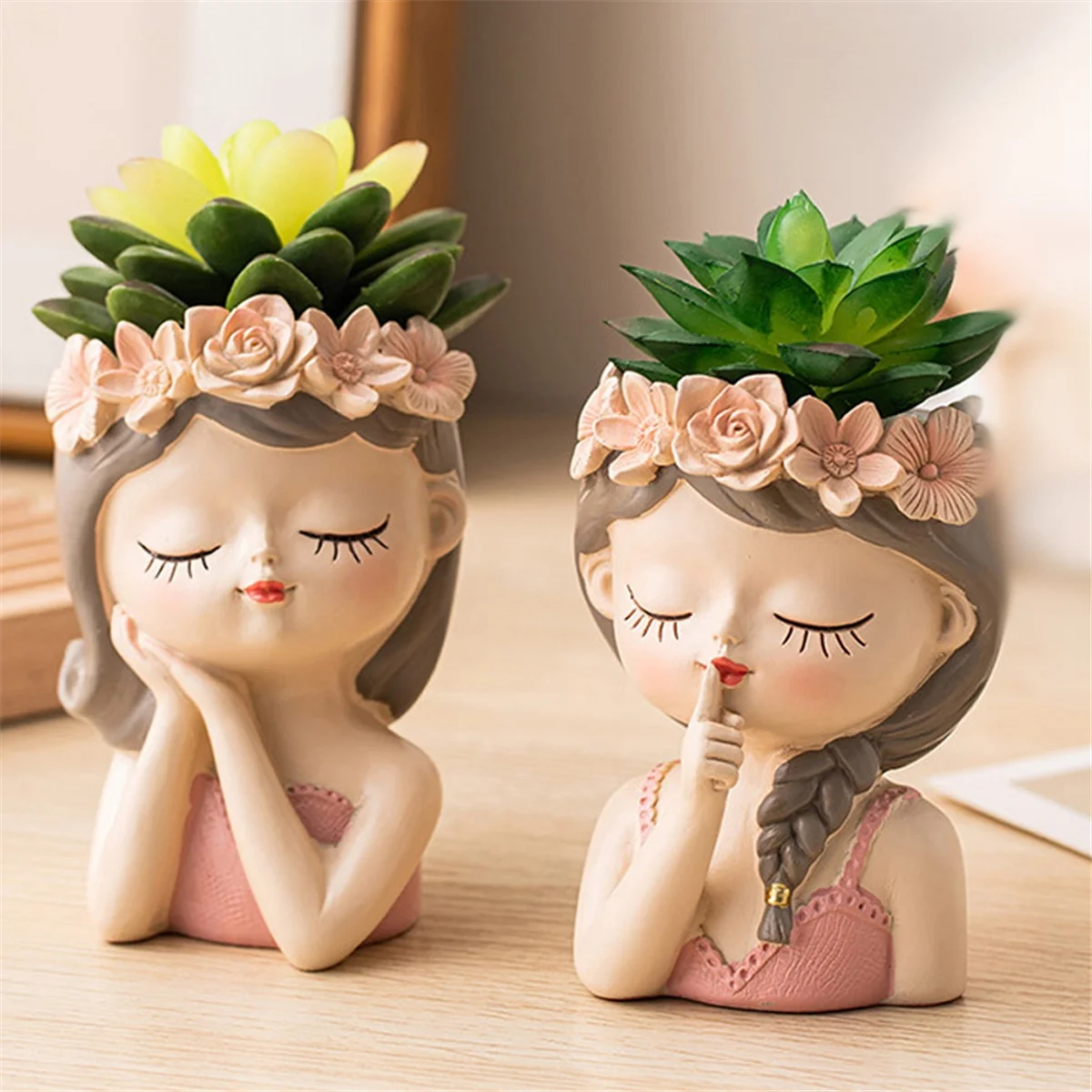 Kit de vaso de plantas suculentas de fada pequena com furo de drenagem 4 Polegada vaso de cacto interno exclusivo bonito vasos de flores decoração c quente