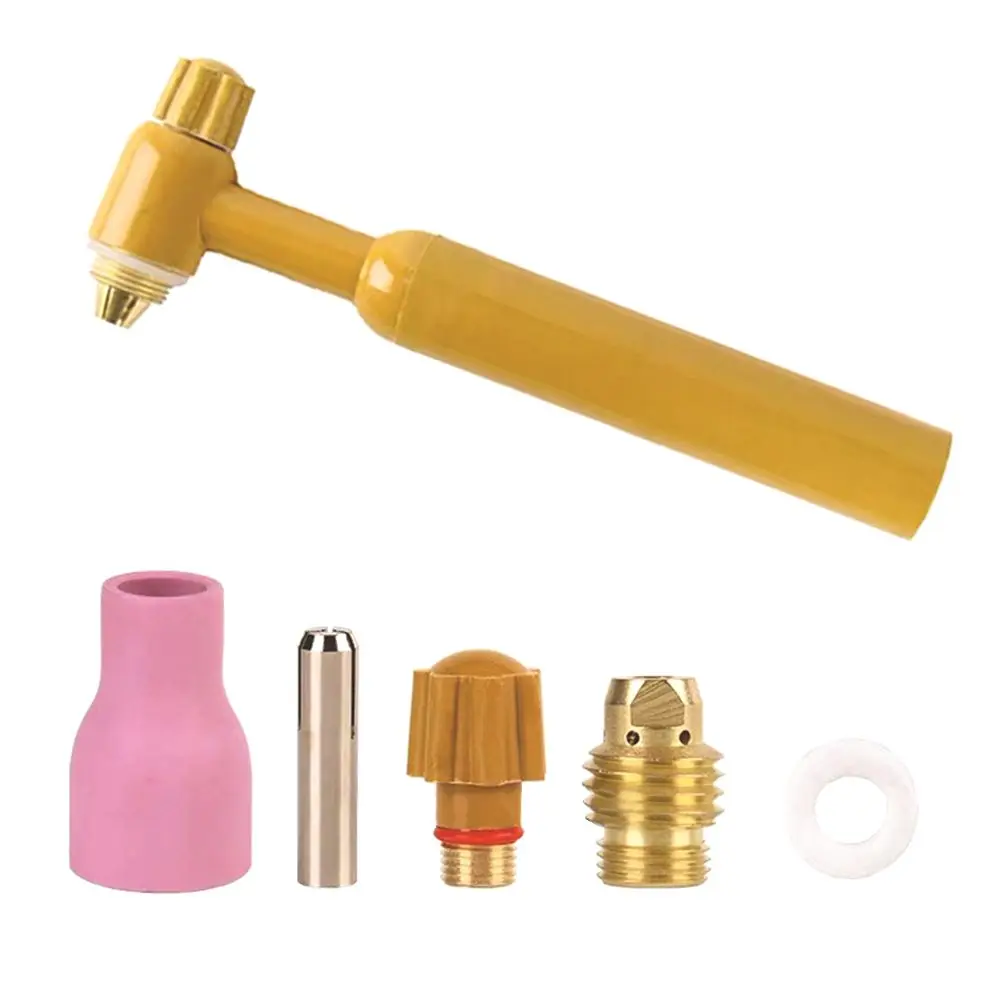 1pc QQ150A TIG Torch Head Yellow Bakelite Welding Torch Argon Arc Welding TIG Welder Accessory Assembly Soldering Supplies