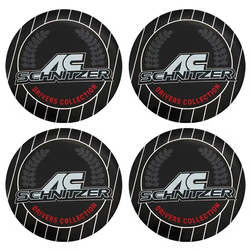 4PCS 56MM 60MM AC Emblem Universal Car Wheel Center Hub Caps Rim Cover Auto Modified Acessories