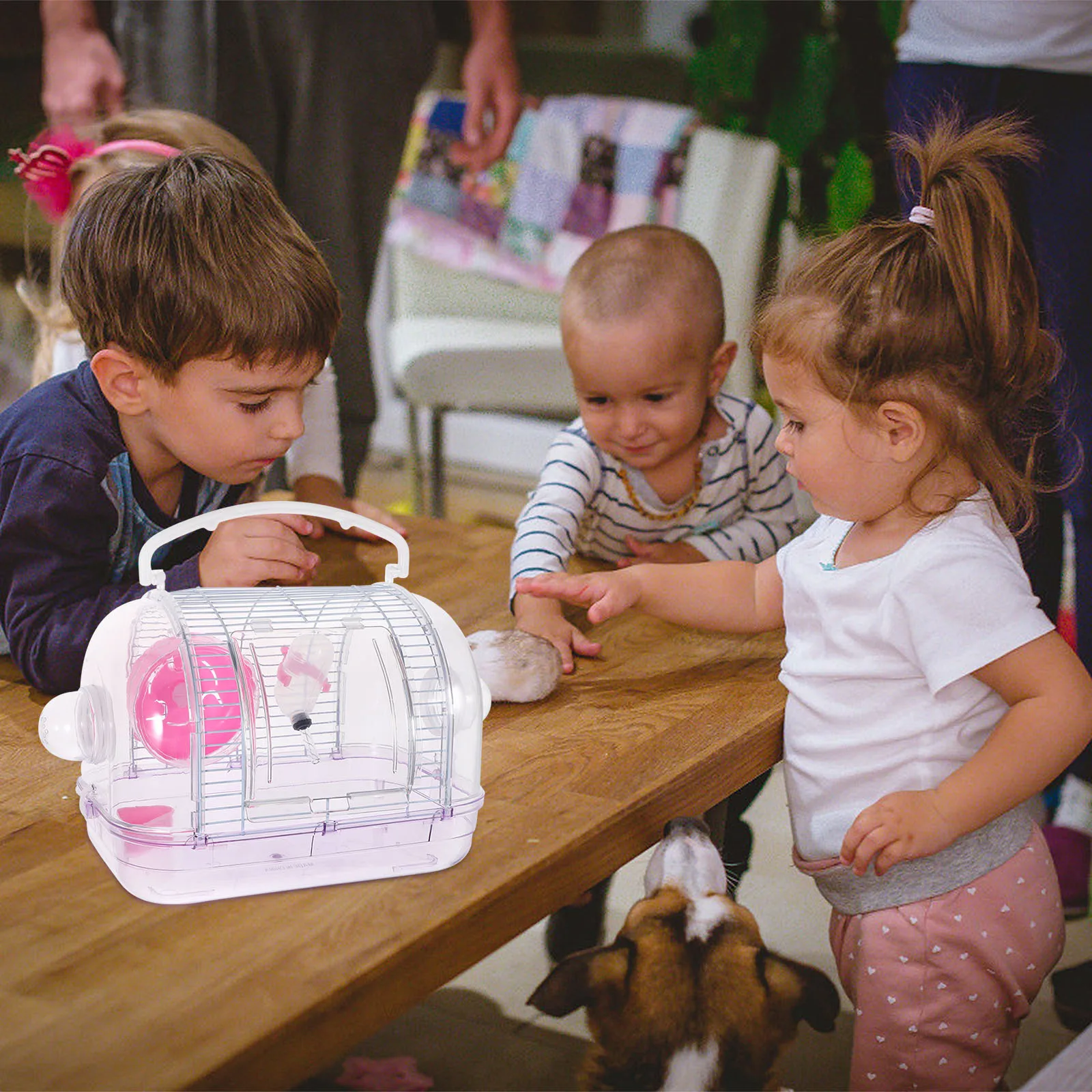 

1Pcs Hamster Carrier Strong Pet Nest Small Animal Comfortable Sleeping Portable Travel Box for Hamster Guinea Pig Supplies