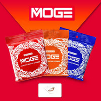 MOGE GR10 11 12 Acoustic Guitar Strings Pure Copper Hexagonal Carbon Steel Core Coating Musical Instruments Accessories Parts