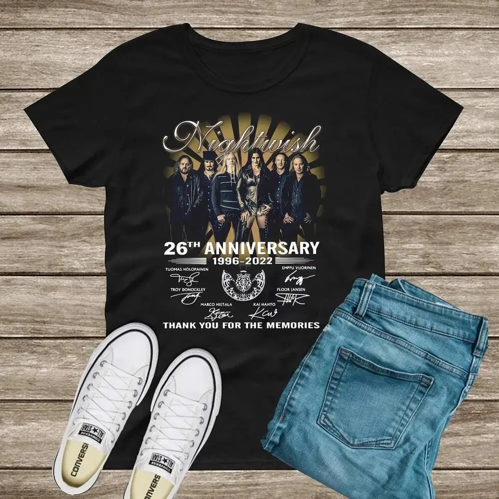 

Nightwish 26th Anniversary t shirt, best HOT shirt cotton, christmas gift!!. new