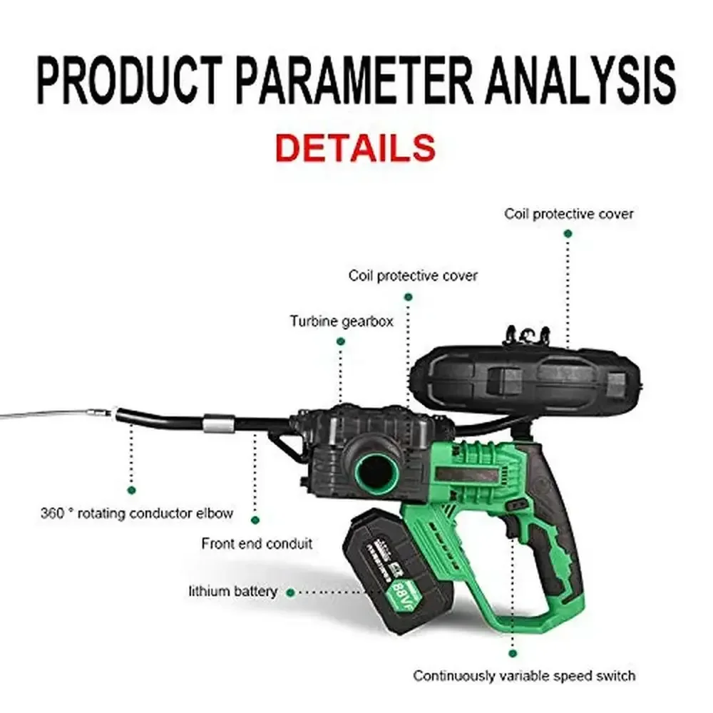 Electric Cable Lead Pipe Wearer Stringing Machine Brushless Motor Industrial Grade Lithium Battery Strong Pull Continuous Speed