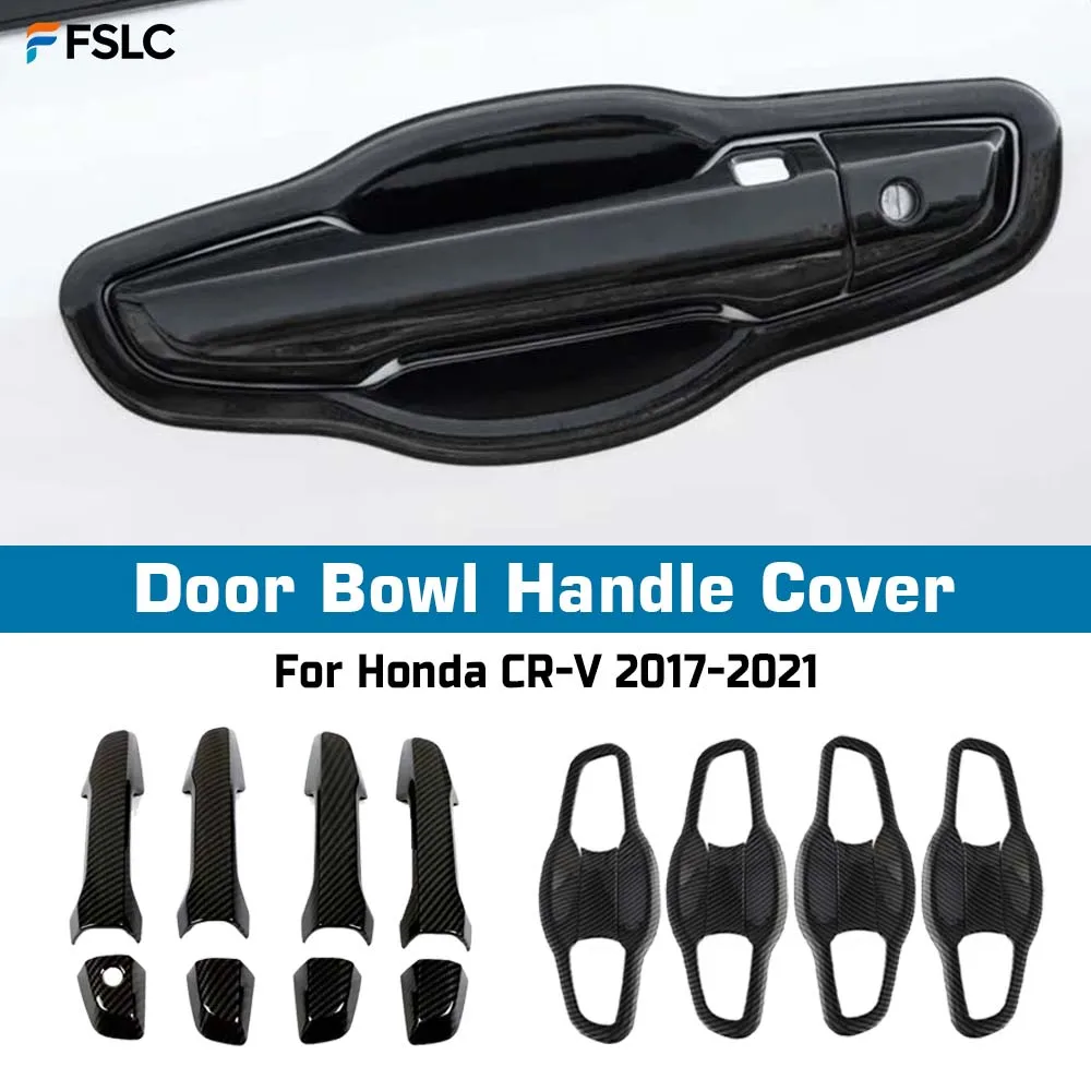 ⭐Genuine⭐ Car Exterior For Honda CR-V 2017-202 Door Handle Cover Door Bowl Protect Stickers Decorative Carbon Fiber - view 2