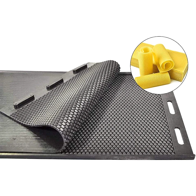 42x27cm 5.3mm Cell Size Easy Silicone Beeswax Foundation Press Mold Beeswax Foundation Sheet Press Tool