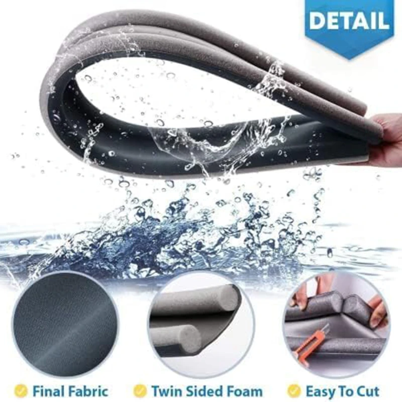 1 قطعة قابل للتعديل الباب أسفل بولي Foam رغوة شريط عازل تحت الباب مشروع سدادة مكافحة البرد الفجوة مانع ختم الباب/نافذة حجب كتلة