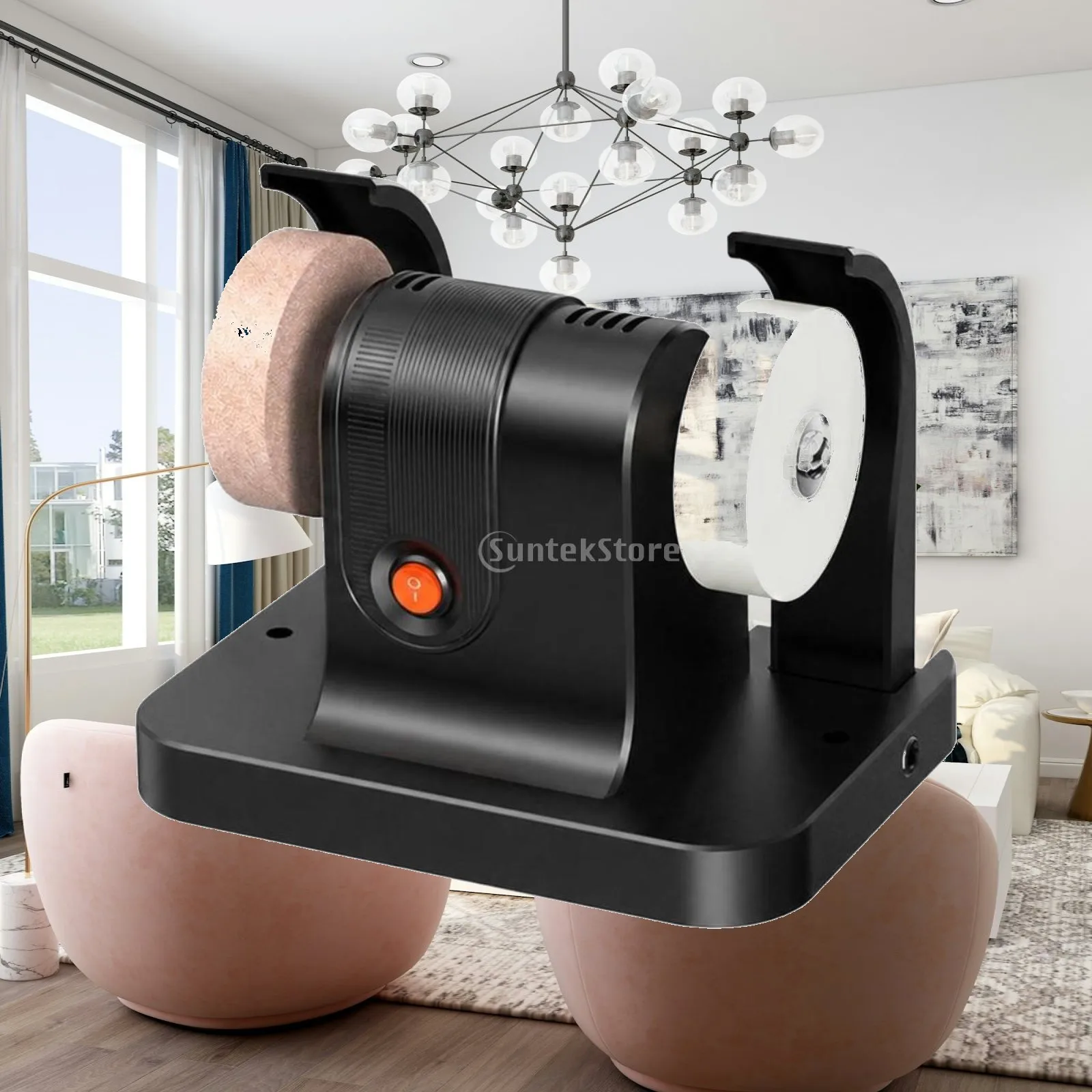 Desktop Electric Grinding Machine 8 Speed Settings for Knife Sharpening Tool Grinding and Polishing Work