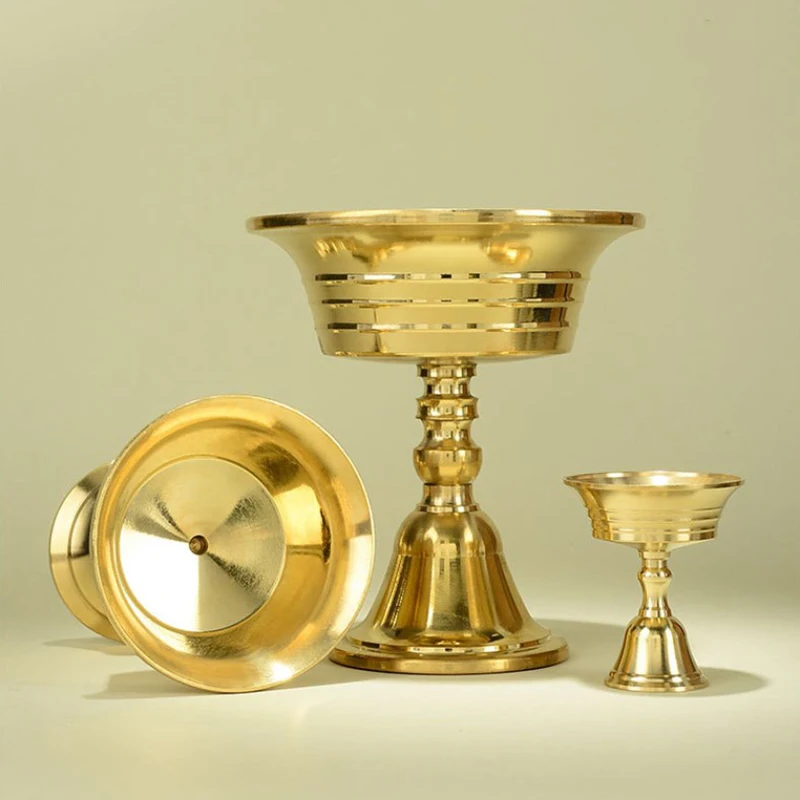 حاملات شموع نحاسية منزلية ، شمعدان مصباح طويل ، وضع كوب نحاسي ، حامل مصباح الزبدة ، ديكور منزلي ، جودة عالية