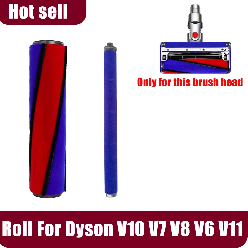 Pour Dyson V10 V8 V7 V6 V11 rouleau souple brosse pièce de rechange aspirateur tapis brosse rouleau accessoires de remplacement