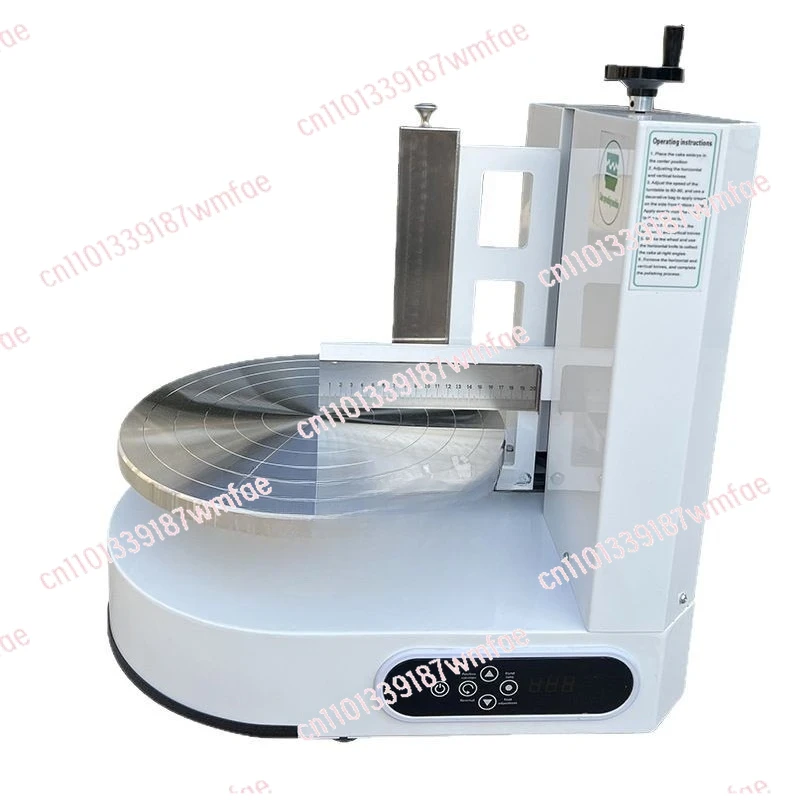 Semi Automatic Round Birthday Cake Cream Butter Spreading Machine Small Tabletop Cakes Chocolate Creams Icing Coating Equipment