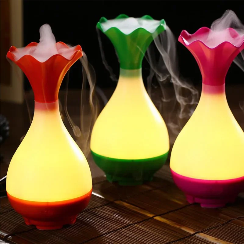 USB Luftbefeuchter Aroma Diffusor LED Nachtlicht Nebel Zerstäuber