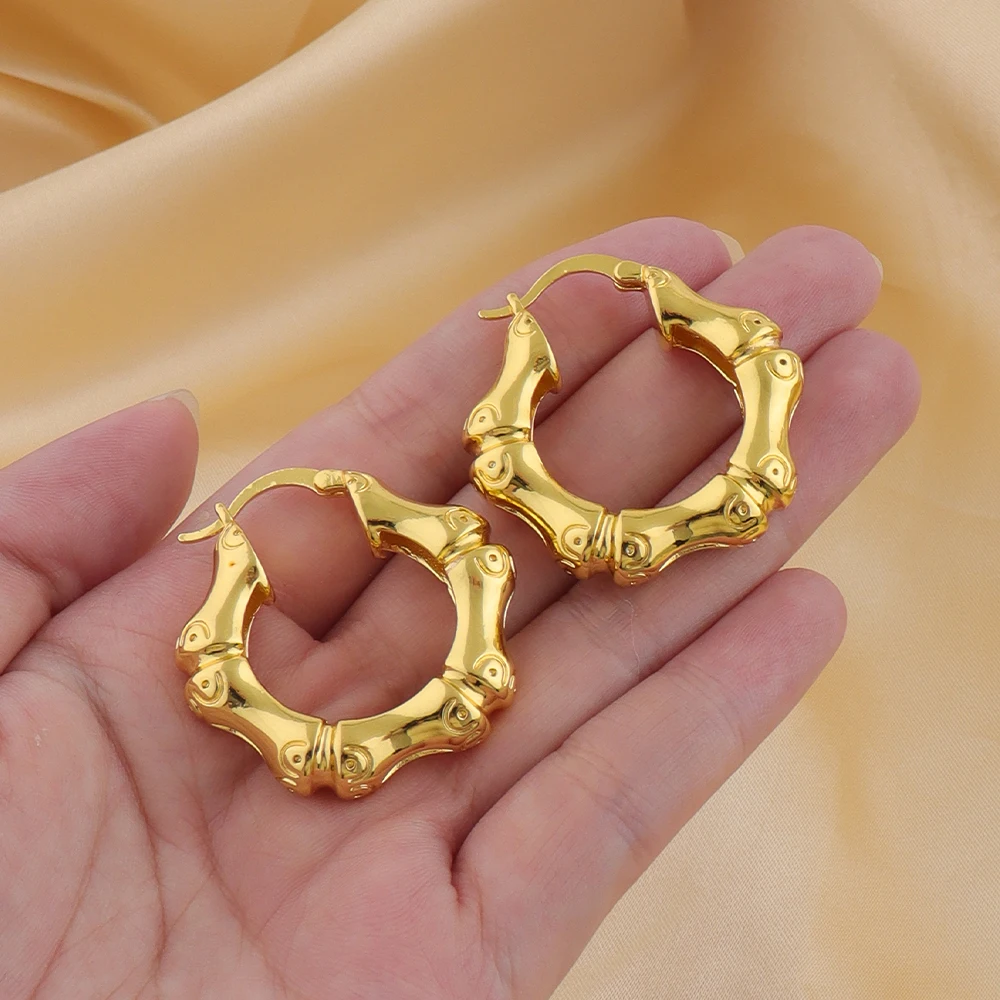Charms Feine Verarbeitung, Bambusform, Ring-Ohrringe für Frauen, kostenloser Versand, Halloween-Modeschmuck, Mädchen-Accessoires, Geschenke – Detail 5