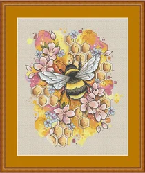 M200604 Home Fun Cross Stitch Kits Package Greeting Needlework Counted  Kits New Style Joy Sunday Kits Cross-stitch Embroidery