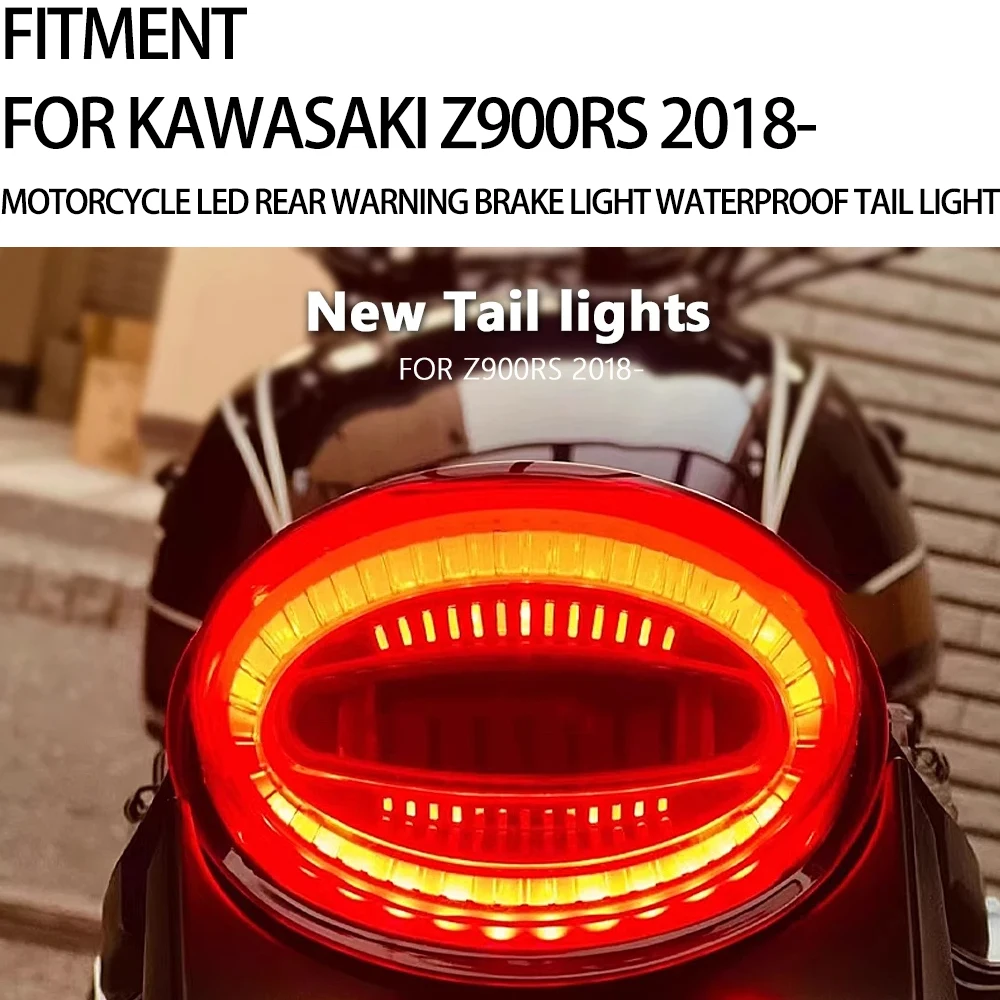 

Z900RS Taillight Plug and Play Motorcycle LED Rear Warning Brake Light Waterproof Tail Light For KAWASAKI Z900 RS Z 900 RS 2018-