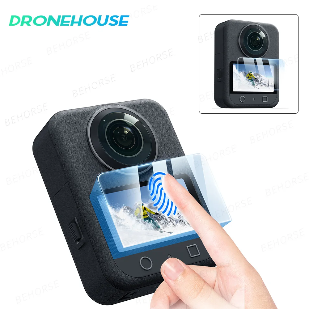 DJI Osmo 360 화면 보호기 용 2PCS 강화 유리 DJI Osmo 360 카메라 액세서리 용 스크래치 방지 HD 보호 필름