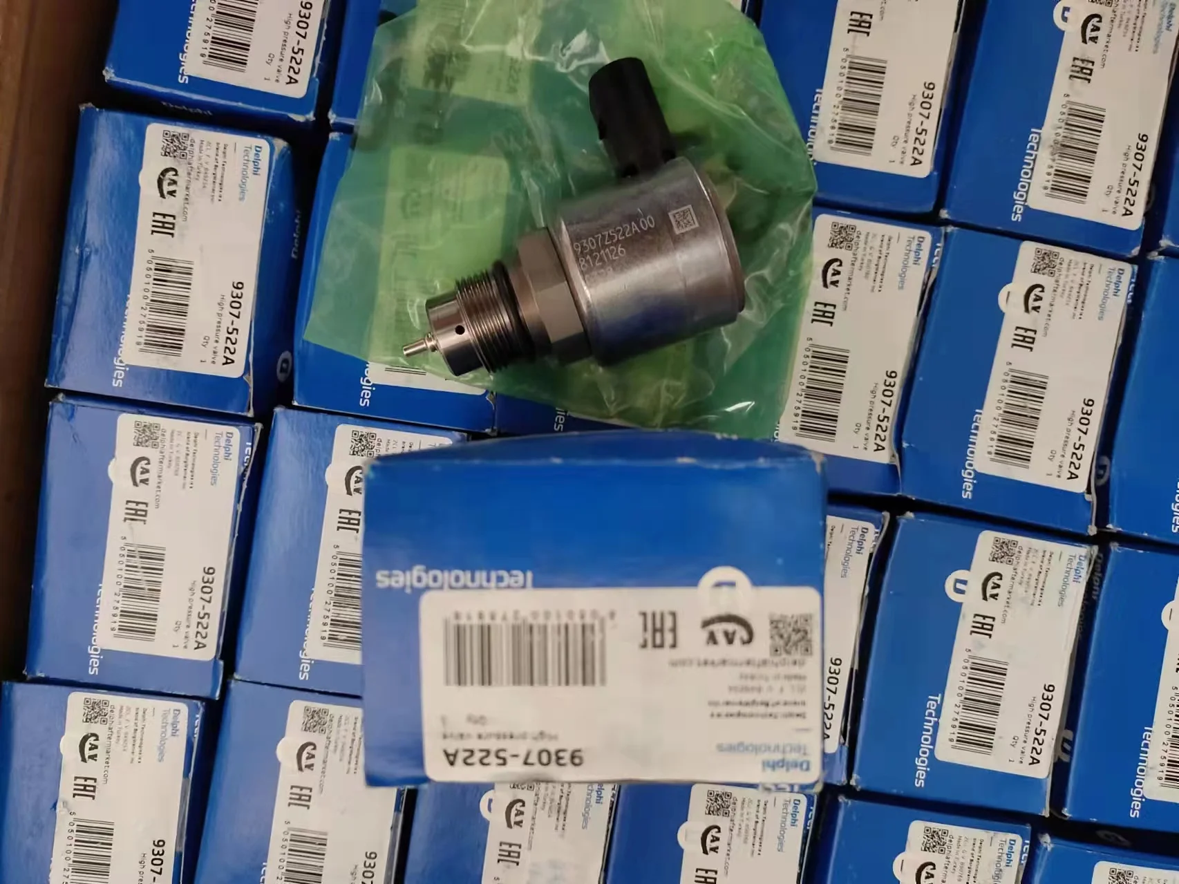 No.610(1) DELPH1 Válvula de alta pressão common rail original para motor de combustível diesel 9307Z522A 9307-522A 9307Z522A00