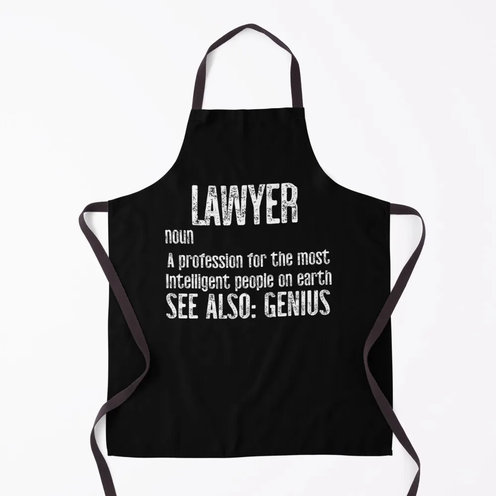 

Lawyer Definition Genius Apron Chef Uniform For Men for kitchen useful Apron