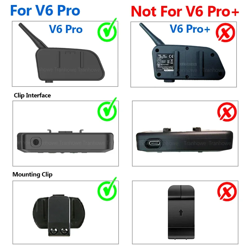 ل 3.5 مللي متر EJEAS V6 برو خوذة الاتصال الداخلي كليب ميكروفون المتكلم سماعة ل Vnetphone V4 دراجة نارية بلوتوث البيني