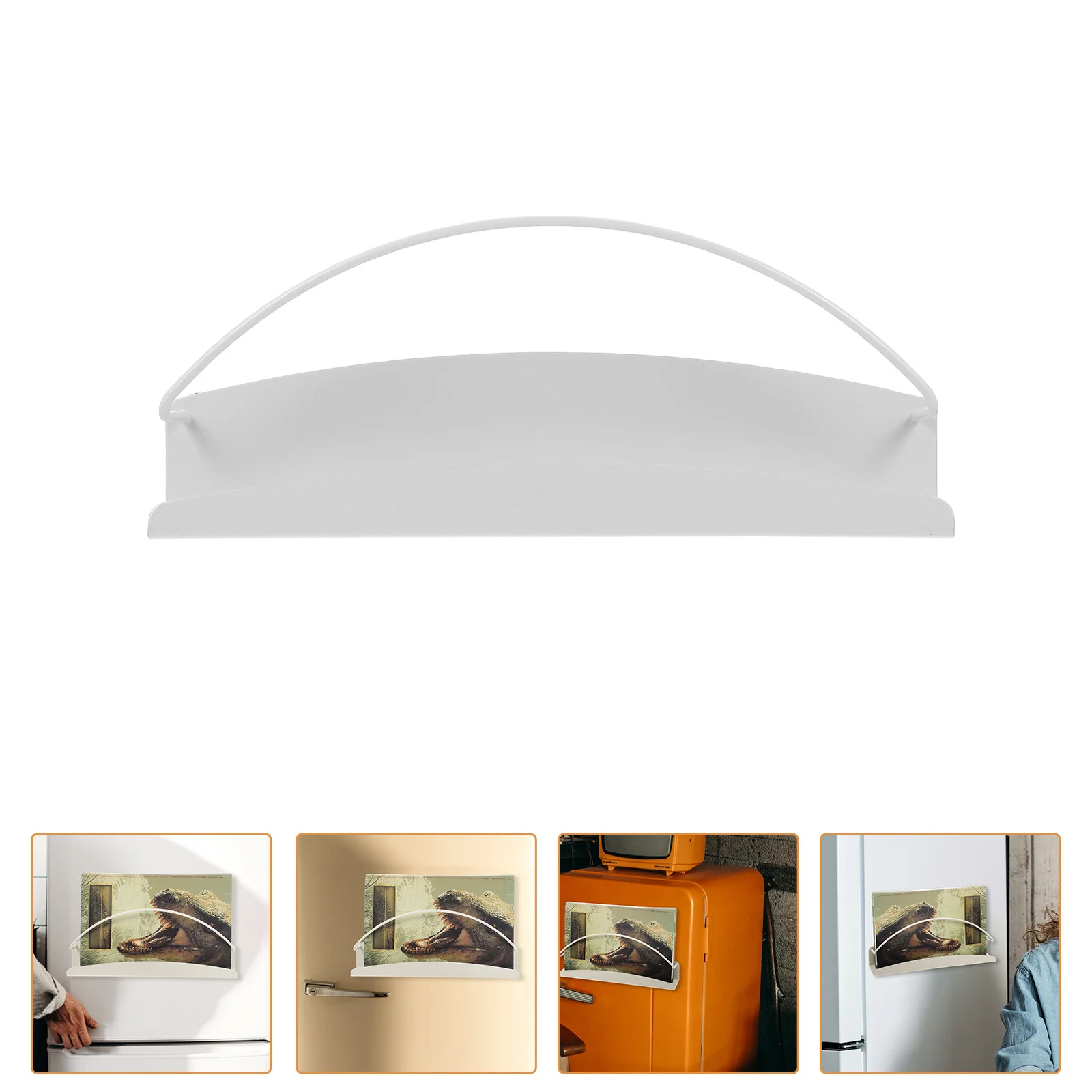 1pcs Magnetic Magazine Organizer Rack For Fridge Refrigerator Metal Surfaces Home Bathroom Bedroom Closet Storage Holder