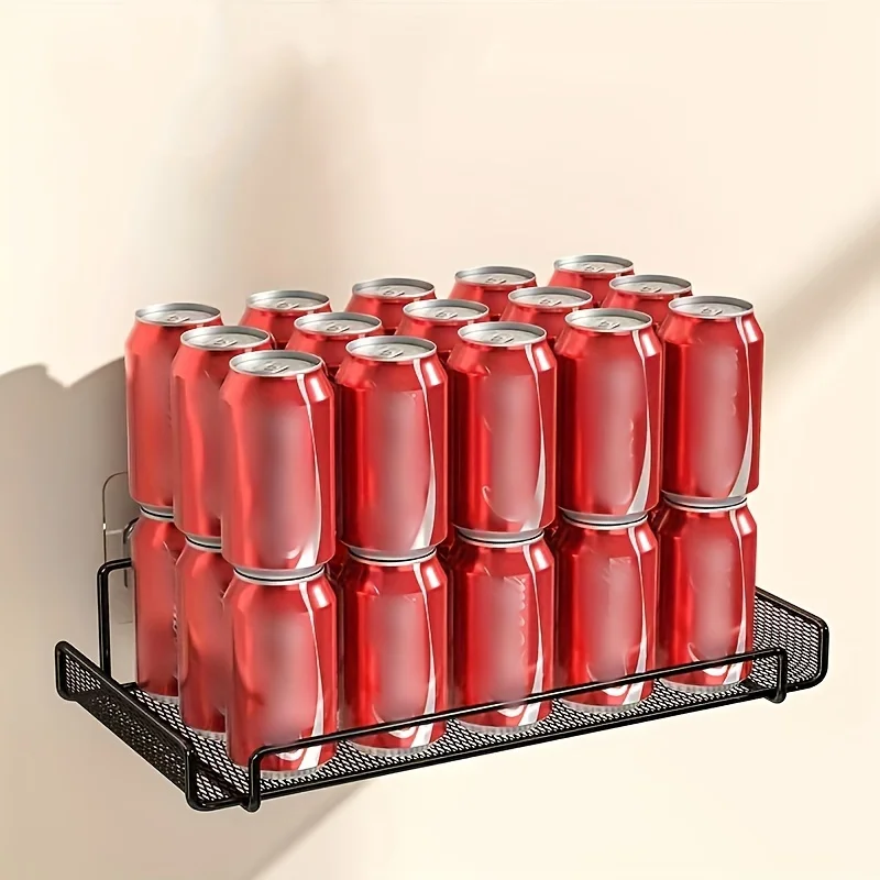 رف توجيه مثبت على الحائط من الفولاذ المقاوم للصدأ منظم موفر للمساحة بدون مثقاب لصناديق التلفزيون العلوية مفاتيح العناصر الصغيرة في غرفة المعيشة