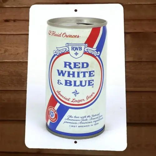 1 pcs,RWB Red White Blue Special Lager Beer 8x12 Metal Wall Bar Sign