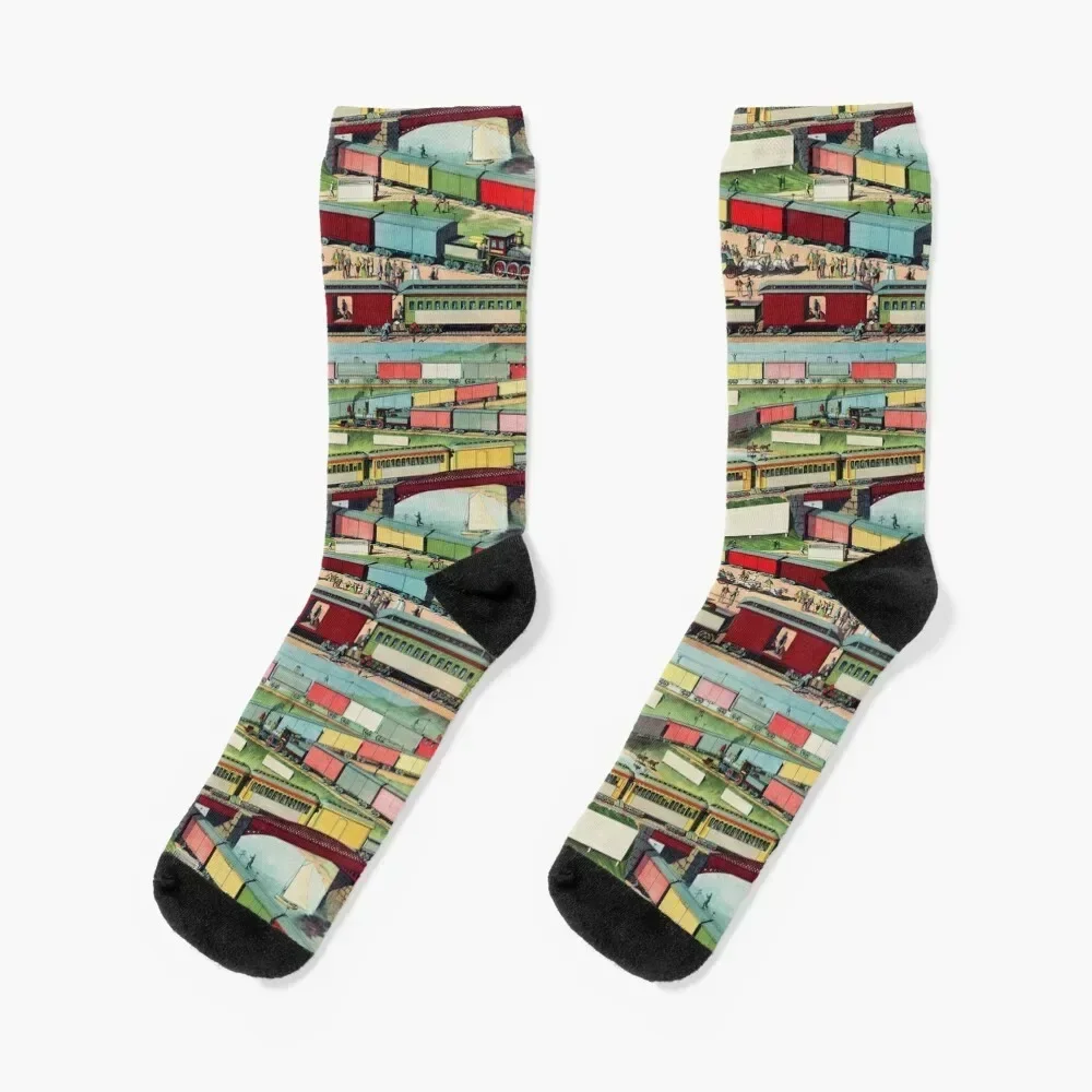 

Antique train Socks happy christmas gifts gift Men Socks Women's