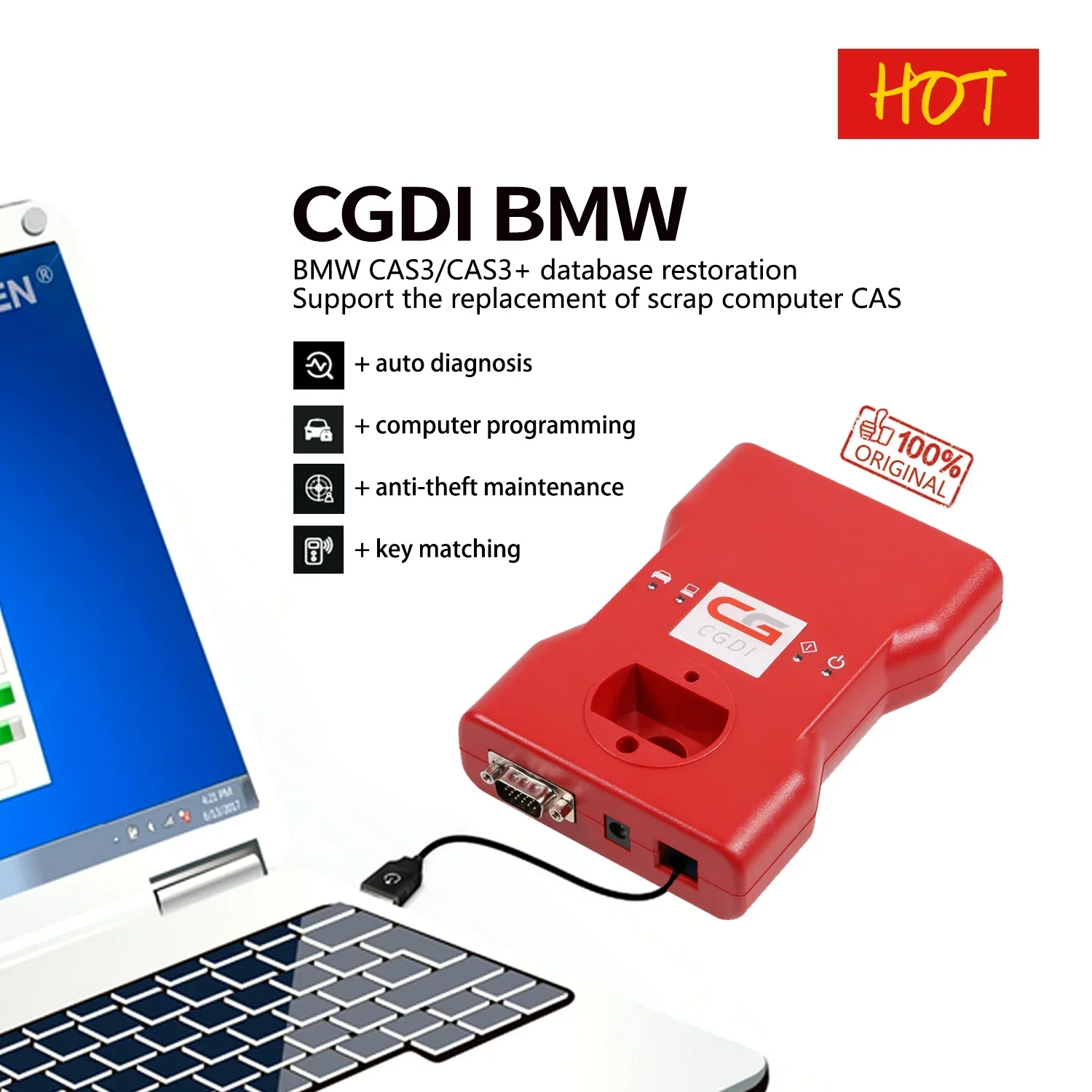 CGDI Car Key Programmer  and Key Copy Machine  for Programming M Ercedes B Enz Keys