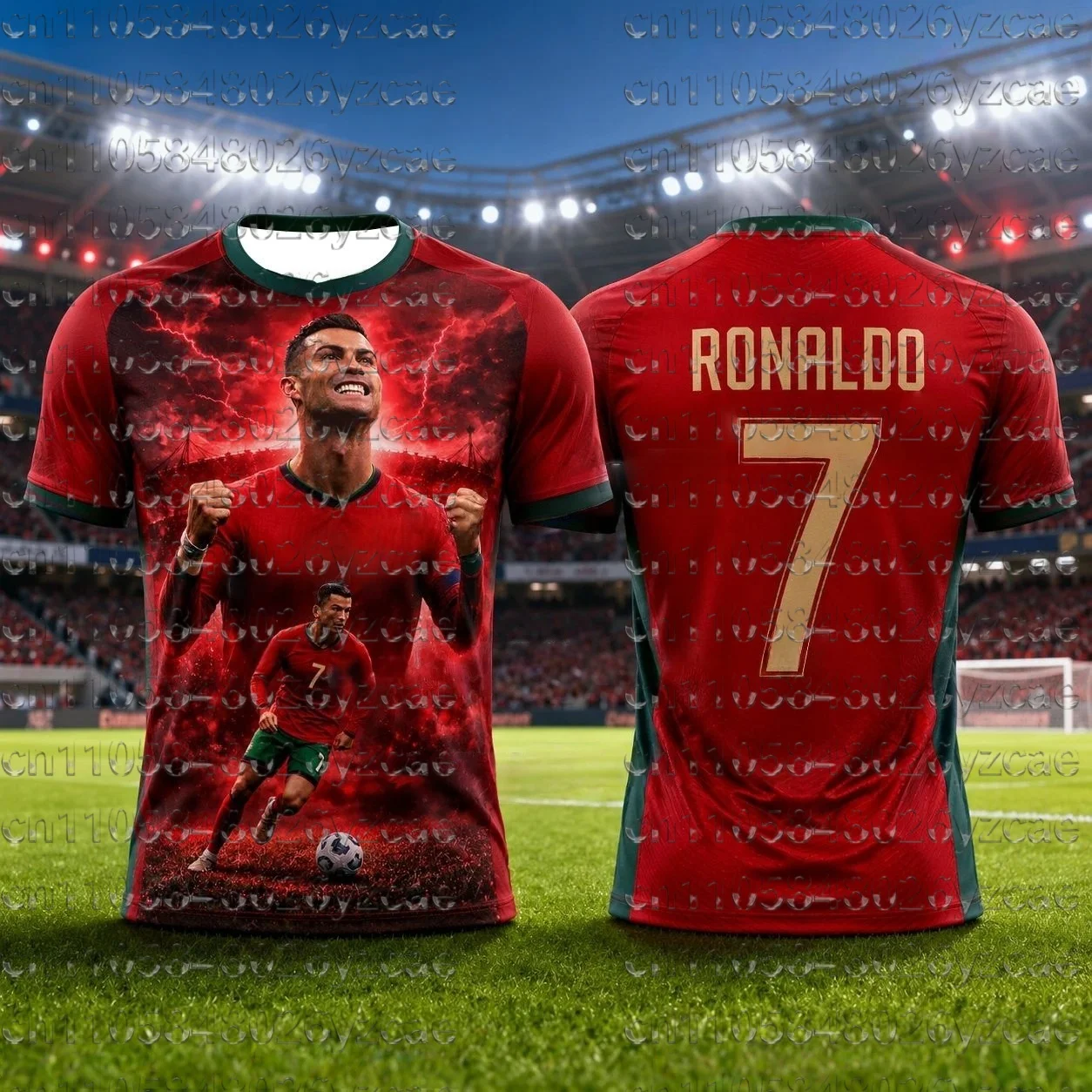 Nouveau Ronaldo du New Jersey #   Maillot de football édition spéciale 7 pour hommes, femmes et enfants, maillot de football commémoratif, vêtements de sport à séchage rapide