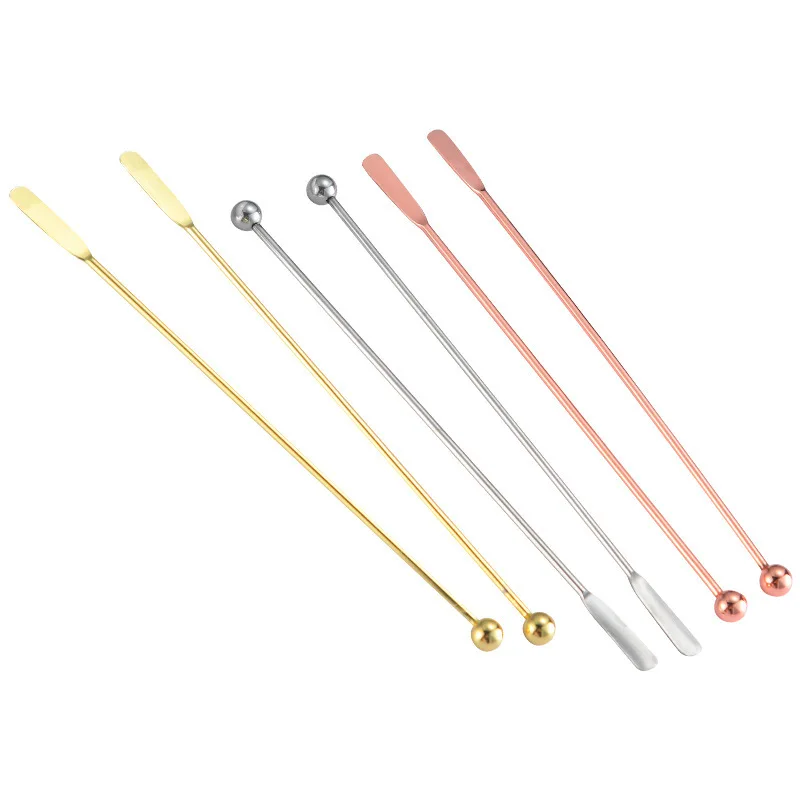 

5Pcs 304 Stainless Steel Cocktail Picks Swizzle Sticks 19cm Fruit Sticks Toothpicks For Party Bar Juice Wine Kitchen Accessories