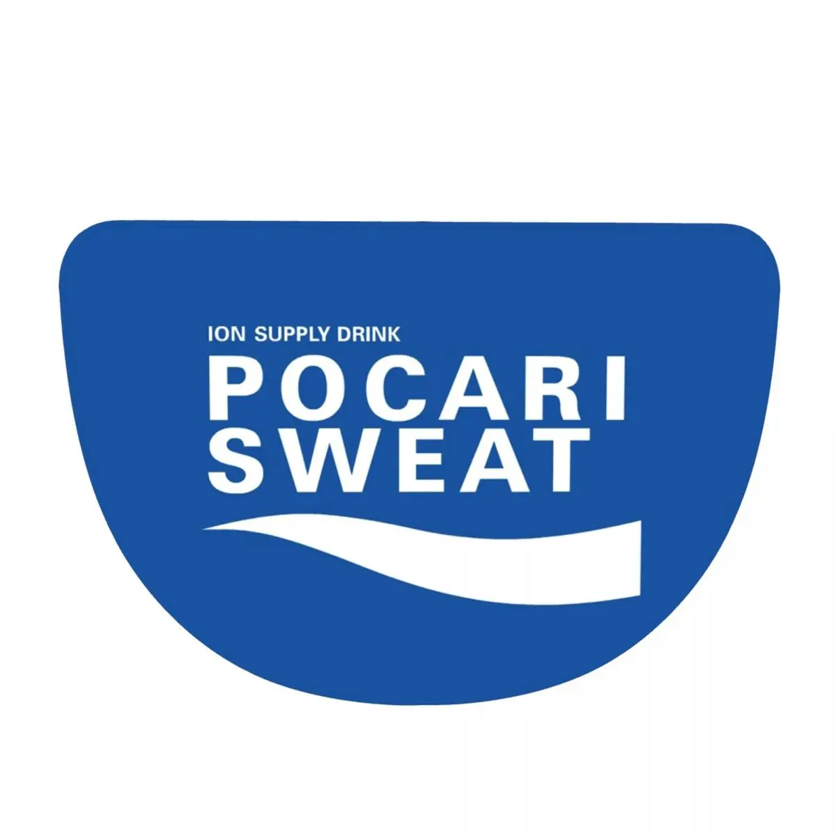 Just Some Pocari Sweat Merch Soft Flannel Half Round Doormat Non Slip Bathroom Mat Absorbent Floor Carpet for Garage