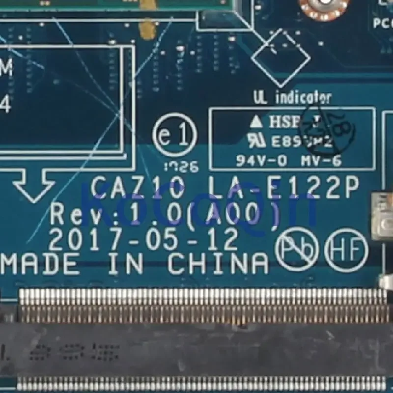 For DELL Latitude E7280 7280 Laptop Motherboard I5-6300U CN-09PJNK 09PJNK CAZ10 LA-E122P SR2F0 DDR4 Notebook Mainboard Tested