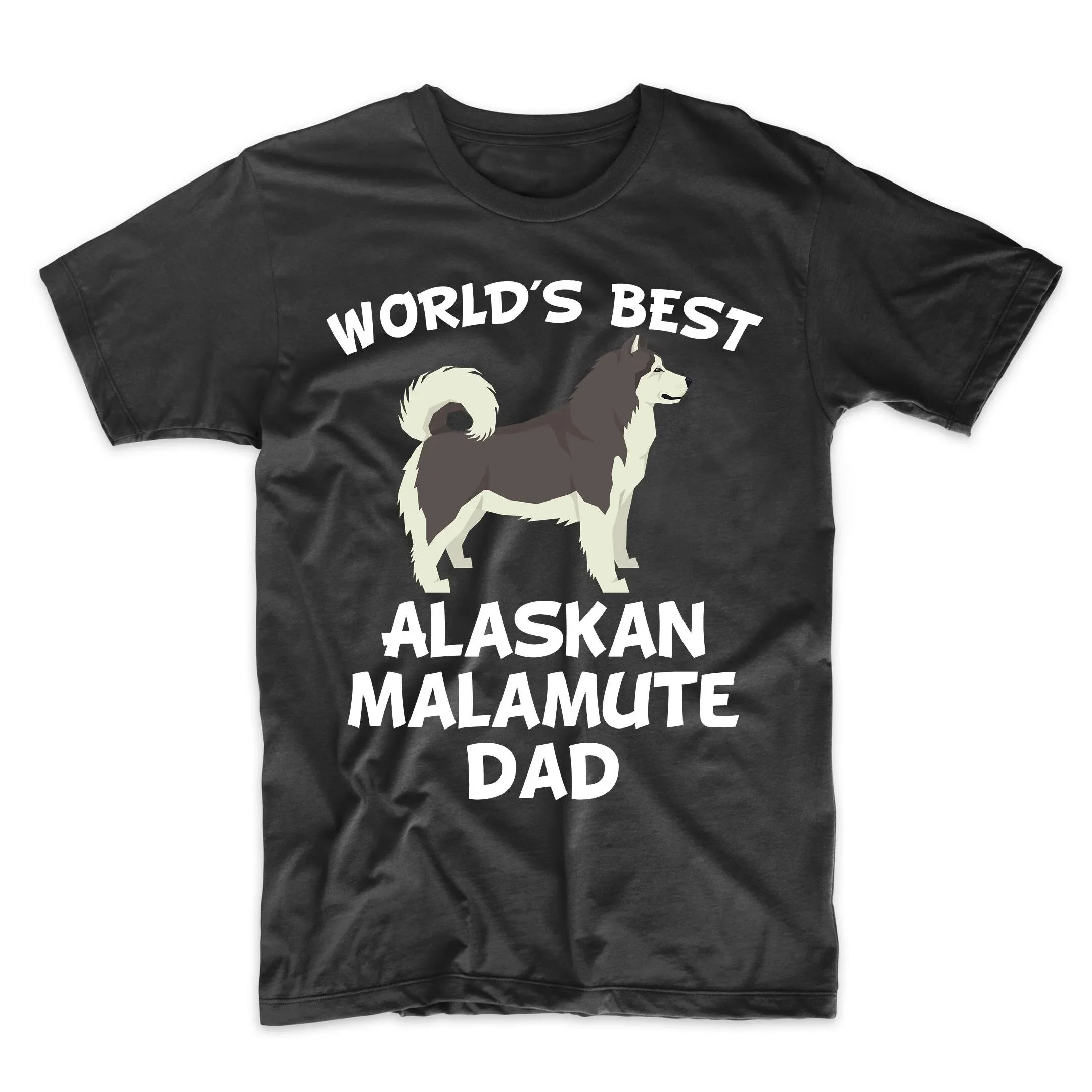 Alaskan Malamute Dad T Shirt World'S Best Dog Owner