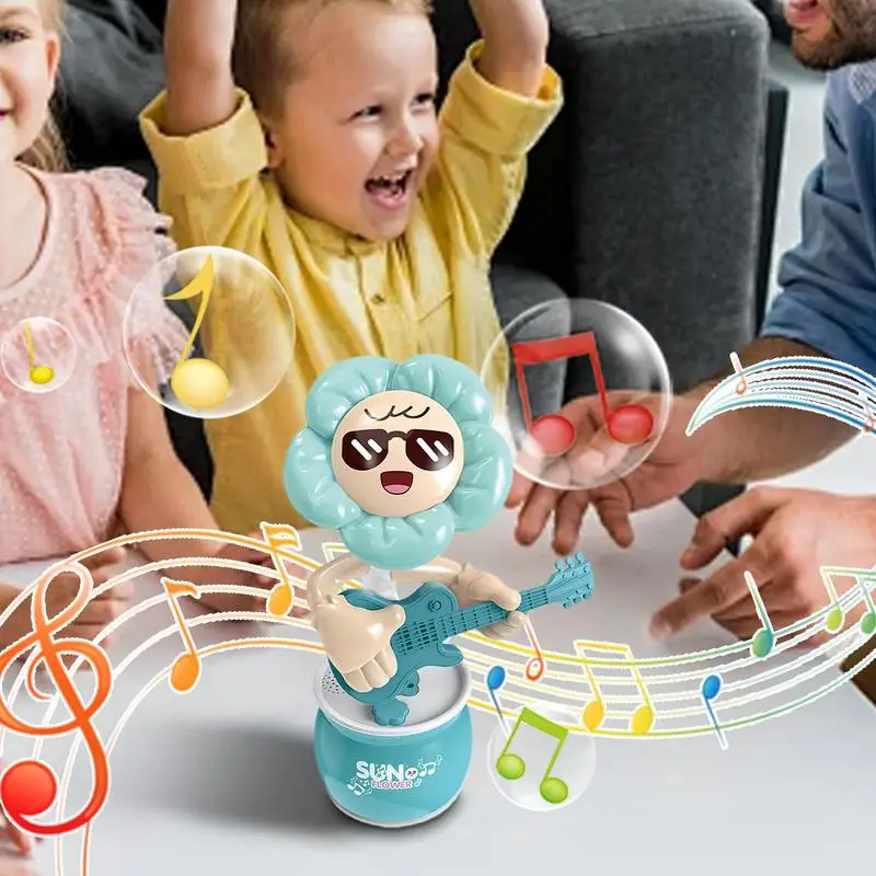 Musical Sunflower Toy Flower Toy Musical Sunflower Children Electric Swing Electronic Sunflower For 3 Years Old