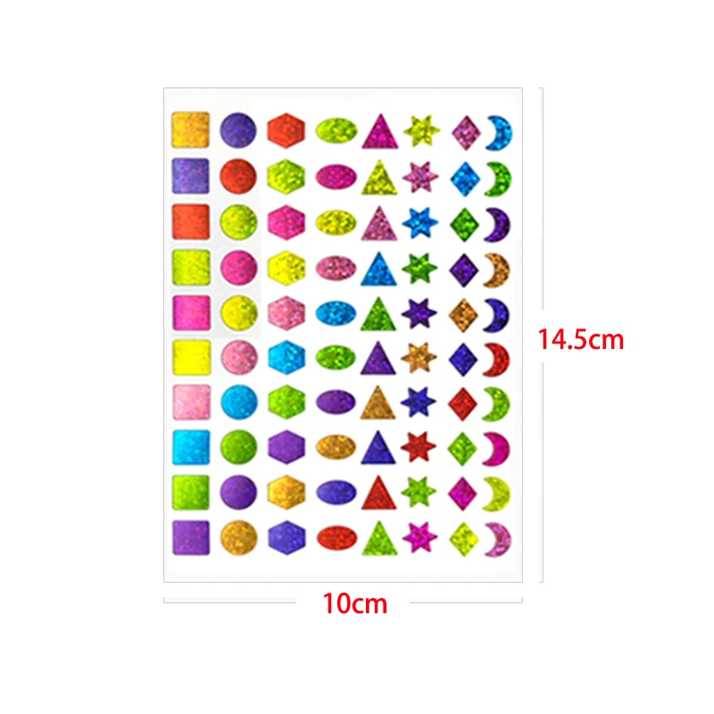 Colored Shiny Star Stickers Small Sparkly Sticker for School Classroom Teacher Supplies Chart Student Planner