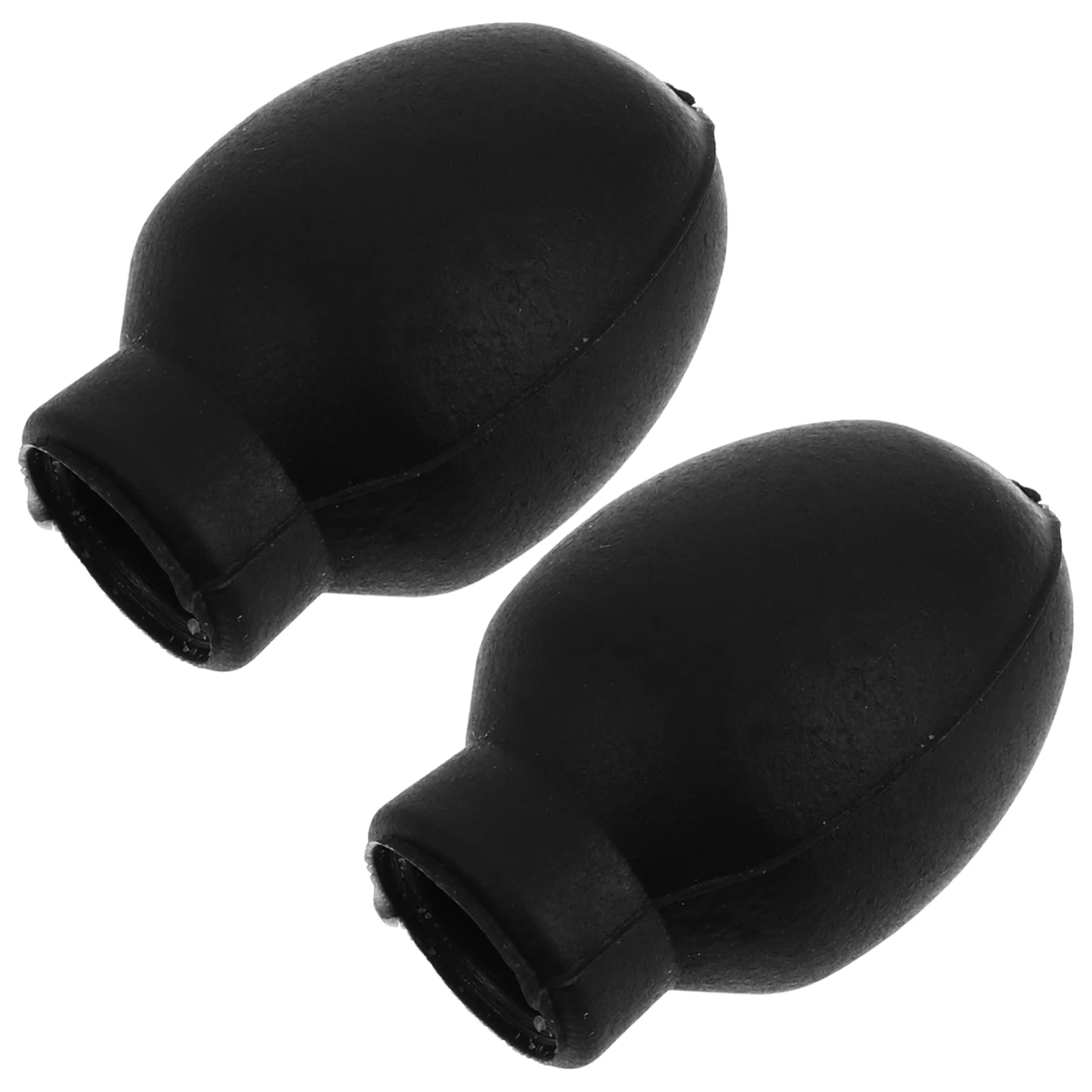

1 Pair Drumstick Tips High Drumstick Protector Elasticity Black Mute Ends Accessories For Practice Performance