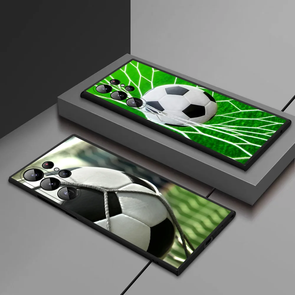 

Funda Football Phone Case For Samsung Galaxy S25 Ultra S22 S23 S24 Ultra S21 S20 5G Protective Soft Silicone TPU Funda
