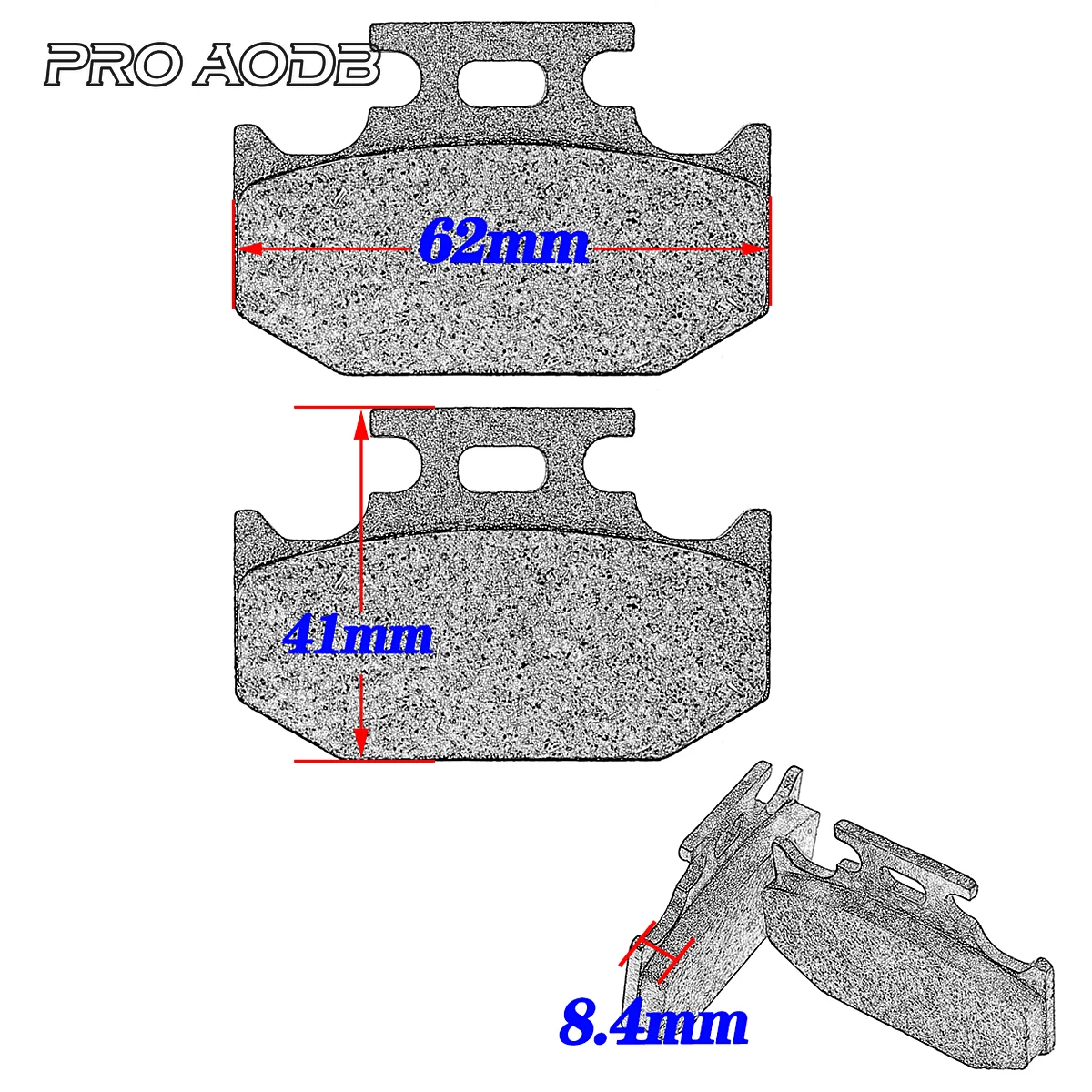 Motocross Achter Schijfremblokken Set Voor SUZUKI DR250 DR250E DR350 DR350S DR650SE RM125 RM250 KAWASAKI KLX250 KDX125 KDX200SR