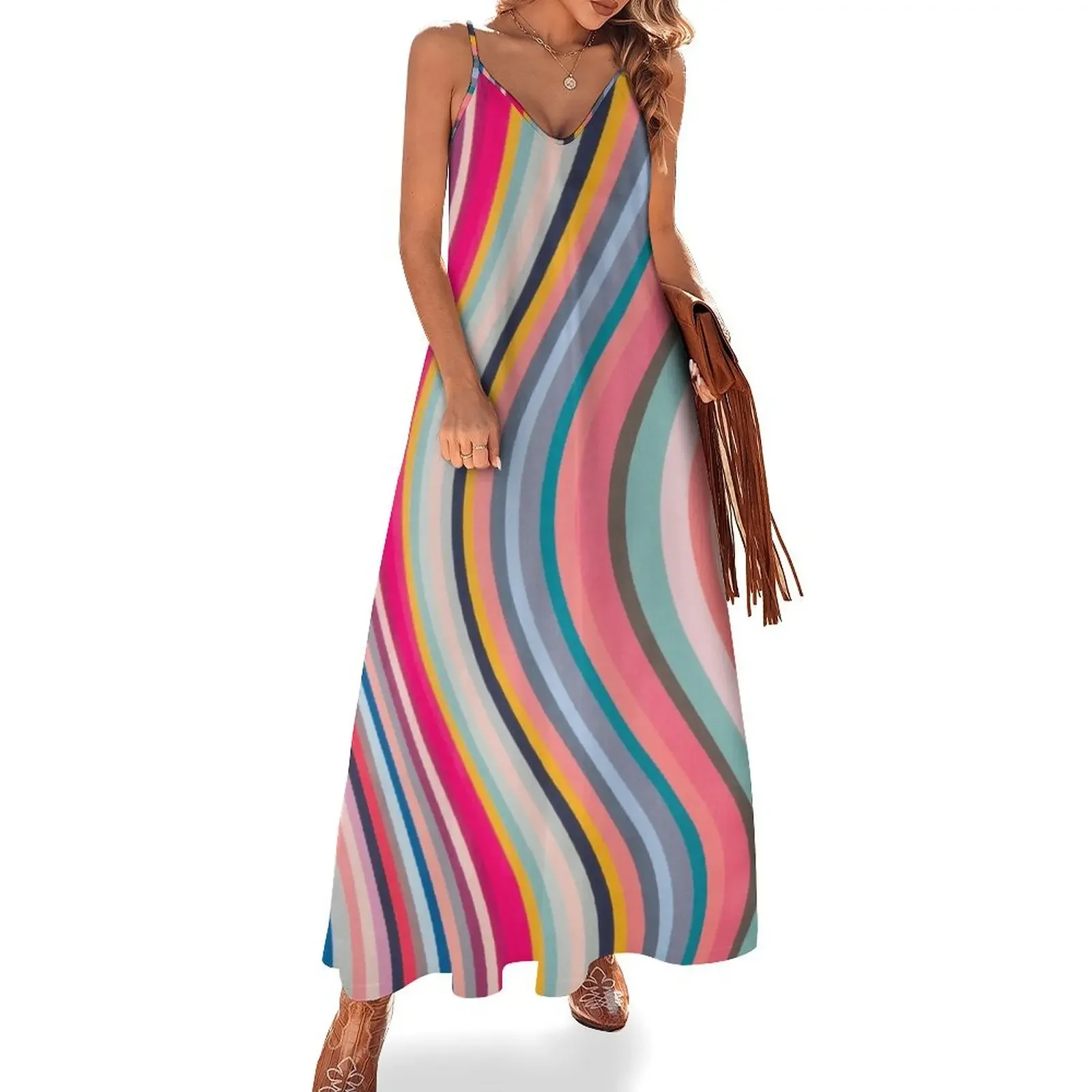 

Rebirth of the 70s Sleeveless Dress clothes Party dresses for women wedding dresses for parties party dresses women Dress
