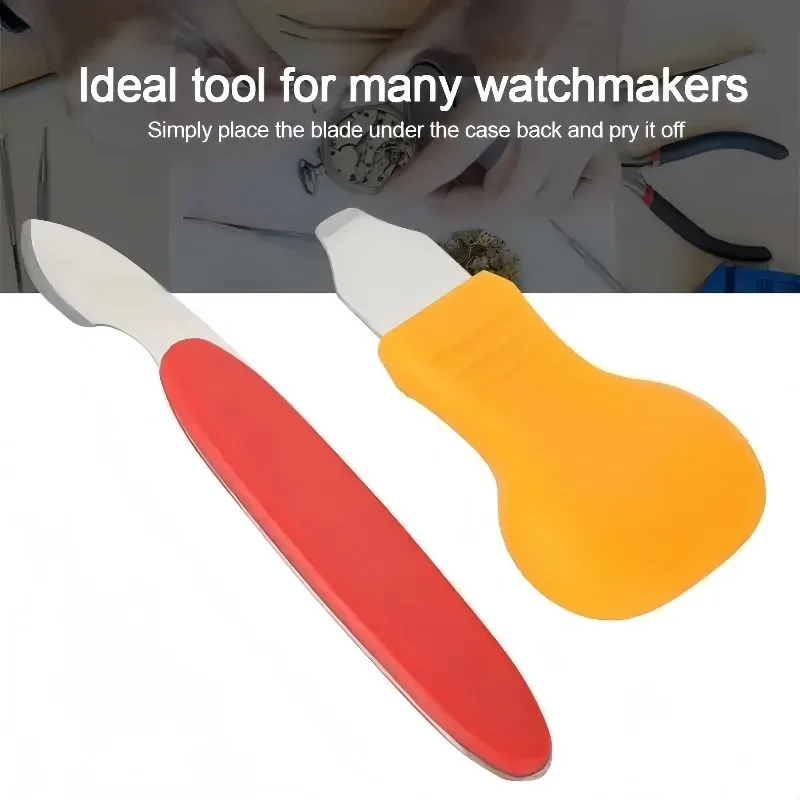 2pcs Plastic Metal Watch Case Opener Watch Back Cover Remover Pry Knife for Opening Parts Change Watchmaker Repair Tool