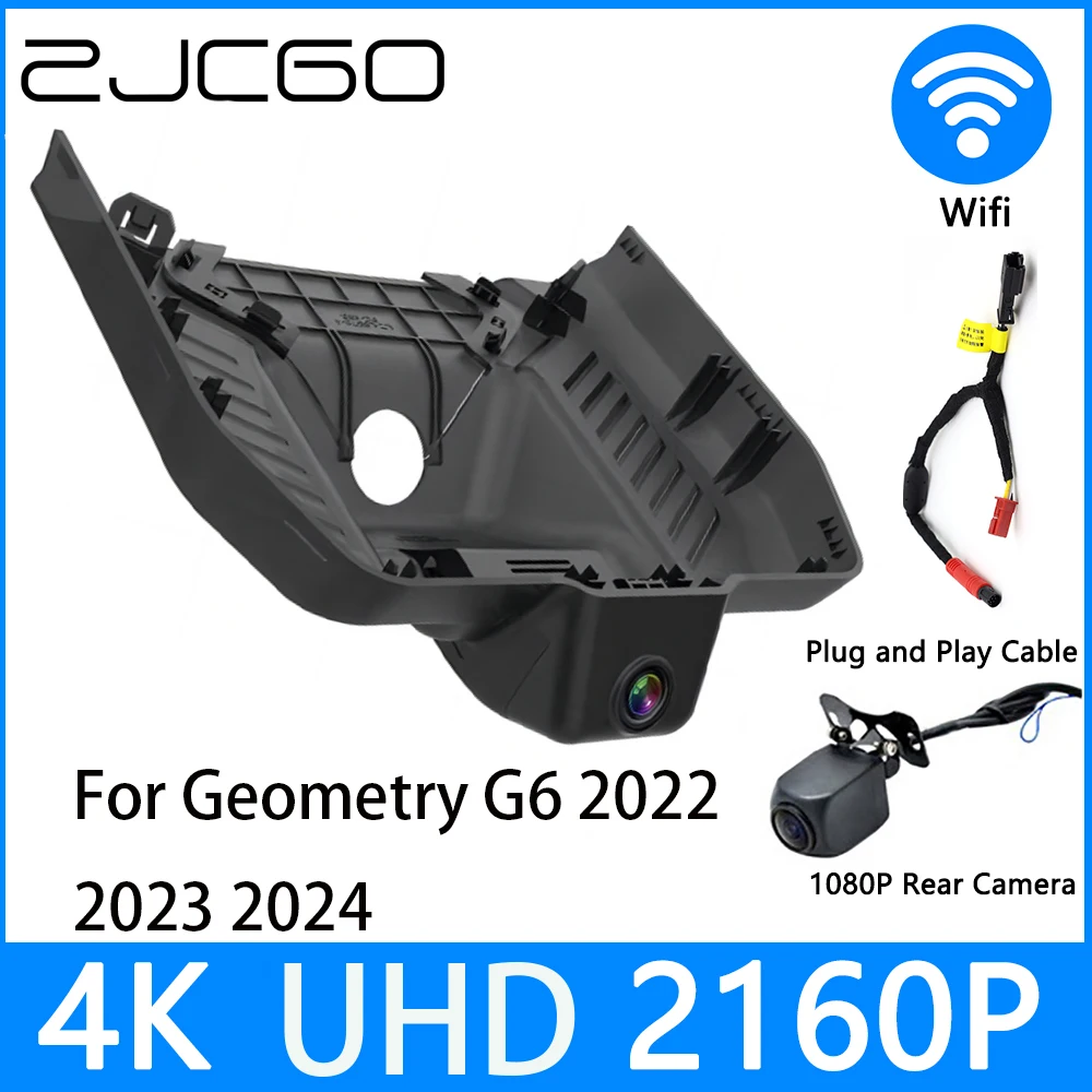 

ZJCGO Dash Cam 4K UHD 2160P Car Video Recorder DVR Night Vision Parking for Geometry G6 2022 2023 2024