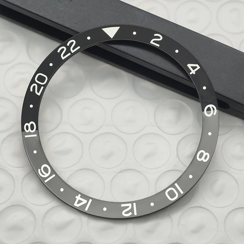 Customized 38mm Flat Aluminium Bezel Insert Fits SKX007 SKX009 SRPD Watch Case NH35 NH36 Movement Men Diving Case Part Replace