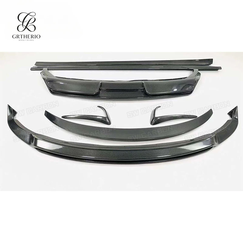 

Suitable for Tesla Model 3 body kit, carbon fiber front lip, rear lip, side skirts, rear spoiler, air knives
