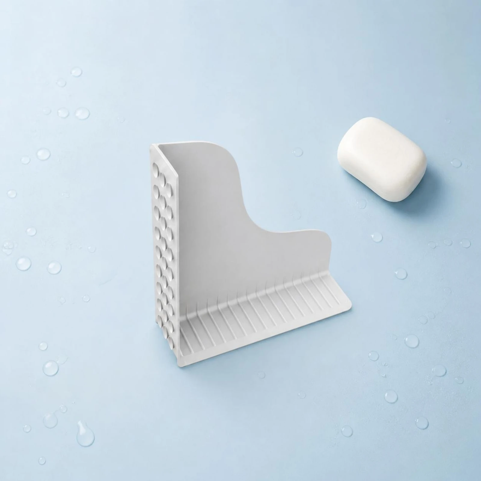 Water Splash Guard Mat BPA Free Heat Resistant Countertop Drain Tray Organizer for Bathroom Sink Area view 2