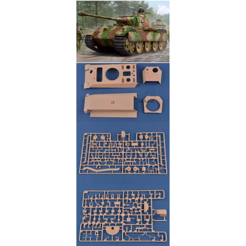 

Hobbyboss 84551 Масштабная модель 1:35: Немецкий боевой танк Sd Kfz 171 Panther Ausf G (ранняя версия), высокоплотный пластиковый конструктор