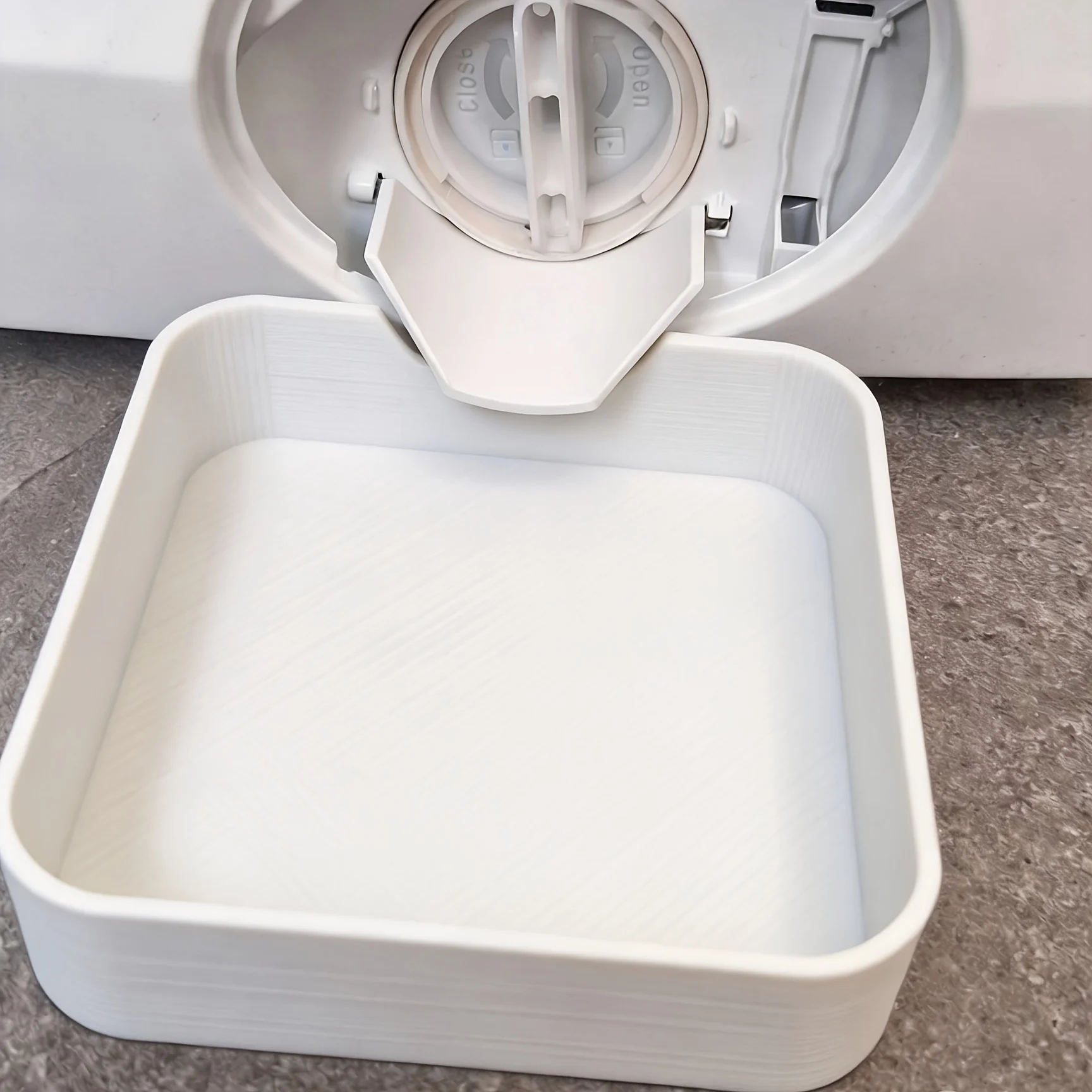 Heavy-Duty Washer Drain Tray Replacement Funnel Multi-Functional Plastic Accessory for Laundry Room Bathroom Water Collection To
